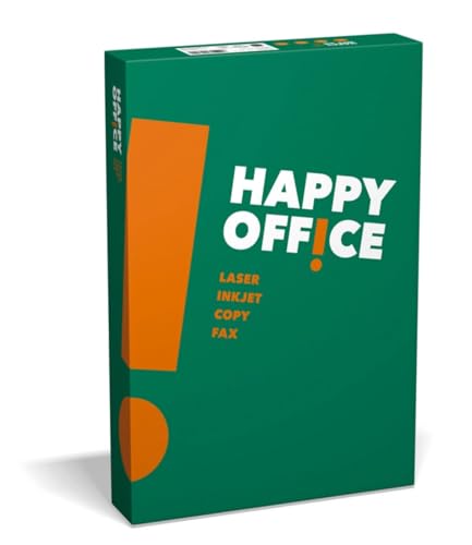 Happy Office - 500 Blatt Kopierpapier DIN A4 80g/m² weiß Büropapier - Öko Büropapier EU Happy Office - 500 Blatt Kopierpapier DIN A4 80g/m² weiß Büropapier - Öko Büropapier EU von HAPPY OFFICE
