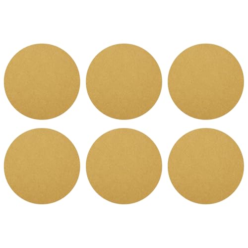 HARFINGTON 10 Stück 20,3 cm Schleifscheiben, Körnung 60, Klett-Schleifpapier, kein Loch, Aluminiumoxid, rundes Schleifpapier für Holzbearbeitung, Automobil, Metallpolitur, Gelb, 10 Stück HARFINGTON 10 Stück 20,3 cm Schleifscheiben, Körnung 60, Klett-Schleifpapier, kein Loch, Aluminiumoxid, rundes Schleifpapier für Holzbearbeitung, Automobil, Metallpolitur, Gelb, 10 Stück von HARFINGTON