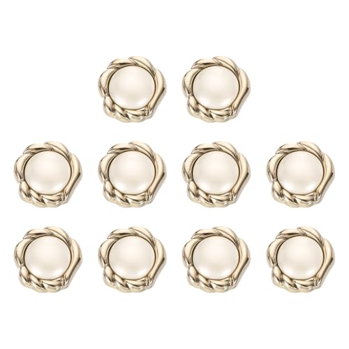 HARFINGTON 10 Stück 40L Gold Kunstperlen Knöpfe 25 mm 2,5 cm Kunststoff Runde Nähknopf Ersatz Handwerk Verschluss für Mäntel Kleidung DIY Dekoration Handwerk #14 HARFINGTON 10 Stück 40L Gold Kunstperlen Knöpfe 25 mm 2,5 cm Kunststoff Runde Nähknopf Ersatz Handwerk Verschluss für Mäntel Kleidung DIY Dekoration Handwerk #14 von HARFINGTON