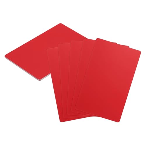 HARFINGTON 10 Stück Metall-Visitenkarten, Rohlinge, 8,6 x 5,3 x 0,000 cm, Aluminium, Lasergravur, blanko, Name, benutzerdefinierte Karte, CNC-Gravur, Blätter für Haus, Büro, DIY, Geschenkteller von HARFINGTON