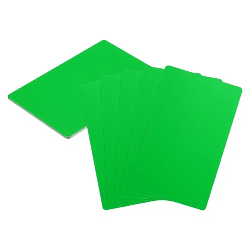 HARFINGTON 10 Stück Metall-Visitenkarten, Rohlinge, 8,6 x 5,3 x 0,000 cm, Aluminium, Lasergravur, blanko, Name, benutzerdefinierte Karte, CNC-Gravurbögen für Haus, Büro, DIY, Geschenkteller von HARFINGTON