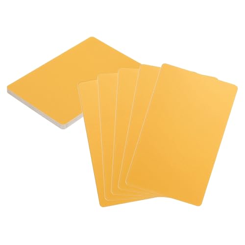 HARFINGTON 10 Stück Metall-Visitenkarten, Rohlinge, 8,6 x 5,3 x 0,1 cm, Aluminium-Lasergravur, blanko, Name, benutzerdefinierte Karte, CNC-Gravurbögen für Haus, Büro, DIY, Geschenkteller, Einladungen von HARFINGTON