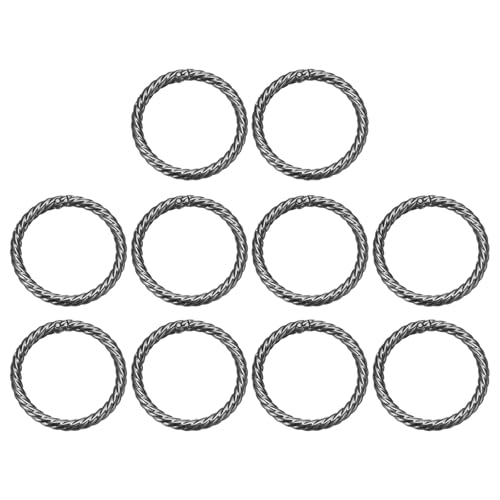 HARFINGTON 10 x Feder-O-Ringe, 3,8 cm, rund, Karabinerhaken, Metall-Karabinerhaken, Schlüsselanhänger, Schlüsselanhänger für Taschen, Handtaschen, Geldbörsen, Schlüsselanhänger HARFINGTON 10 x Feder-O-Ringe, 3,8 cm, rund, Karabinerhaken, Metall-Karabinerhaken, Schlüsselanhänger, Schlüsselanhänger für Taschen, Handtaschen, Geldbörsen, Schlüsselanhänger von HARFINGTON