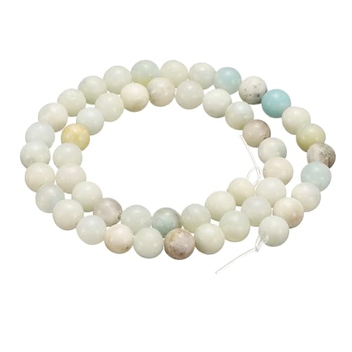HARFINGTON 100 Stück Natursteinperlen, 6 mm, Fluss-B, rund, lose Perlen, echte glatte Kugeln, Perlen für Schmuckherstellung, Armbänder, Halsketten, Ohrringe, DIY HARFINGTON 100 Stück Natursteinperlen, 6 mm, Fluss-B, rund, lose Perlen, echte glatte Kugeln, Perlen für Schmuckherstellung, Armbänder, Halsketten, Ohrringe, DIY von HARFINGTON