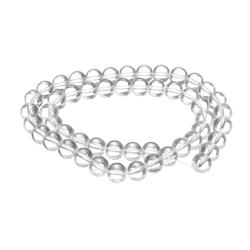 HARFINGTON 100 Stück Natursteinperlen, 8 mm, transparenter Kristall, runder Edelstein, lose Perlen, echte glatte Kugeln, Perlen für Schmuckherstellung, Armbänder, Halsketten, Ohrringe, DIY HARFINGTON 100 Stück Natursteinperlen, 8 mm, transparenter Kristall, runder Edelstein, lose Perlen, echte glatte Kugeln, Perlen für Schmuckherstellung, Armbänder, Halsketten, Ohrringe, DIY von HARFINGTON