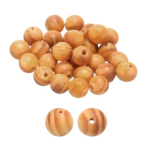 HARFINGTON 100 Stück natürliche Holzperlen, 6 mm, rund, poliert, lose Perlen, glatte Abstandshalter-Kugeln für Schmuckherstellung, Armbänder, Halsketten, Ohrringe, Basteln, DIY HARFINGTON 100 Stück natürliche Holzperlen, 6 mm, rund, poliert, lose Perlen, glatte Abstandshalter-Kugeln für Schmuckherstellung, Armbänder, Halsketten, Ohrringe, Basteln, DIY von HARFINGTON