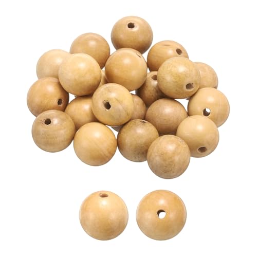 HARFINGTON 100 Stück natürliche Holzperlen, 8 mm, Buchsbaum, rund, poliert, lose Perlen, glatte Abstandshalter, Kugeln für Schmuckherstellung, Armbänder, Halsketten, Ohrringe, Basteln, DIY HARFINGTON 100 Stück natürliche Holzperlen, 8 mm, Buchsbaum, rund, poliert, lose Perlen, glatte Abstandshalter, Kugeln für Schmuckherstellung, Armbänder, Halsketten, Ohrringe, Basteln, DIY von HARFINGTON