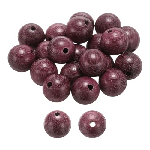 HARFINGTON 100 Stück natürliche Holzperlen, 8 mm, violett, Perilla-Holz, rund, poliert, lose Perlen, glatte Abstandshalter-Kugeln für Schmuckherstellung, Armbänder, Halsketten, Ohrringe, Basteln, DIY HARFINGTON 100 Stück natürliche Holzperlen, 8 mm, violett, Perilla-Holz, rund, poliert, lose Perlen, glatte Abstandshalter-Kugeln für Schmuckherstellung, Armbänder, Halsketten, Ohrringe, Basteln, DIY von HARFINGTON