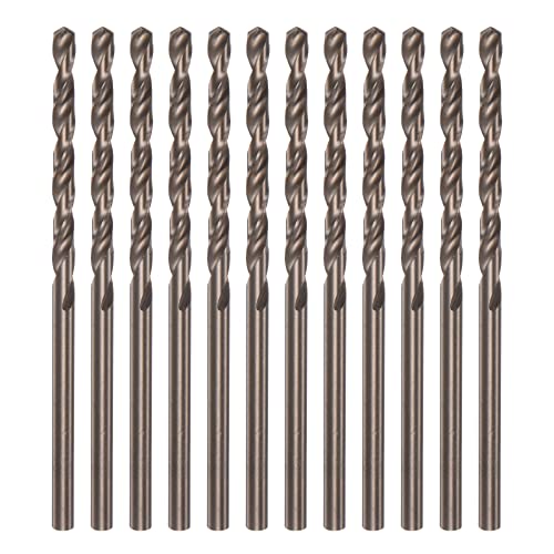 HARFINGTON 12 Stück Kobalt-Bohrer, 2,7 mm M35 Hochgeschwindigkeitsstahl, metrischer Spiralbohrer, gerader Schaft, Jobber-Bohrer für Hartmetall, Edelstahl, Kupfer, Aluminium, Gusseisen, Kunststoff HARFINGTON 12 Stück Kobalt-Bohrer, 2,7 mm M35 Hochgeschwindigkeitsstahl, metrischer Spiralbohrer, gerader Schaft, Jobber-Bohrer für Hartmetall, Edelstahl, Kupfer, Aluminium, Gusseisen, Kunststoff von HARFINGTON
