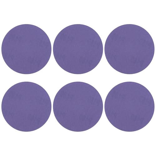 HARFINGTON 15 Stück 10,2 cm Schleifscheiben, Körnung 180, Klett-Schleifpapier, Exzenterschleifer-Pads für Holzbearbeitung, Automobil, Metallpolitur, Lila, 15 Stück von HARFINGTON