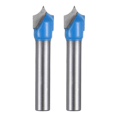 HARFINGTON 2 x Rundfräsen-Bit, 3/16 Zoll Radius, 1/4 Zoll Schaft, 3/8 Zoll Schnittdurchmesser, 2 Rillen, runder CNC-Fräser für 2D- und 3D-Schnitzerei, Holzbearbeitung, Gravurwerkzeug HARFINGTON 2 x Rundfräsen-Bit, 3/16 Zoll Radius, 1/4 Zoll Schaft, 3/8 Zoll Schnittdurchmesser, 2 Rillen, runder CNC-Fräser für 2D- und 3D-Schnitzerei, Holzbearbeitung, Gravurwerkzeug von HARFINGTON