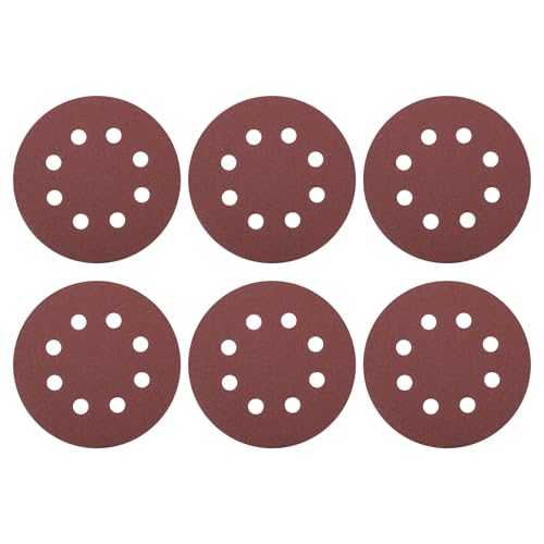 HARFINGTON 20 Stück 12,7 cm Schleifscheiben, 8 Löcher, Körnung 120, Klett-Schleifpapier, Exzenterschleifer-Pads für Holzbearbeitung, Automobil, Metallpolieren HARFINGTON 20 Stück 12,7 cm Schleifscheiben, 8 Löcher, Körnung 120, Klett-Schleifpapier, Exzenterschleifer-Pads für Holzbearbeitung, Automobil, Metallpolieren von HARFINGTON