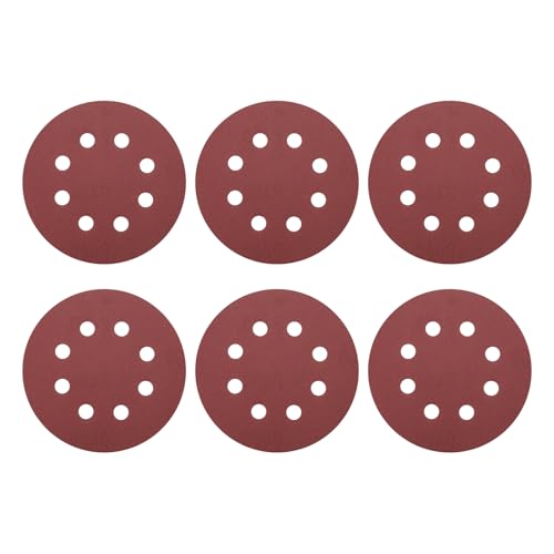 HARFINGTON 20 Stück 12,7 cm Schleifscheiben, 8 Löcher, Körnung 400, Klett-Schleifpapier, Exzenterschleifer-Pads für Holzbearbeitung, Automobil, Metallpolieren von HARFINGTON