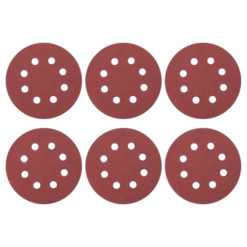 HARFINGTON 20 Stück 12,7 cm Schleifscheiben, 8 Löcher, Körnung 600, Klett-Schleifpapier, Exzenterschleifer-Pads für Holzbearbeitung, Automobil, Metallpolieren HARFINGTON 20 Stück 12,7 cm Schleifscheiben, 8 Löcher, Körnung 600, Klett-Schleifpapier, Exzenterschleifer-Pads für Holzbearbeitung, Automobil, Metallpolieren von HARFINGTON