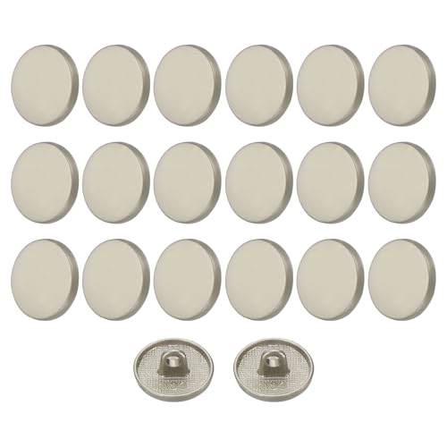 HARFINGTON 20 Stück 24L Metall Runde Flache Nähknöpfe 15 mm Legierung Schaft Handwerk Ersatz Knopf für Männer Frauen Anzug Wolle Mantel Hemd Hosen Nähen Handwerk Grau HARFINGTON 20 Stück 24L Metall Runde Flache Nähknöpfe 15 mm Legierung Schaft Handwerk Ersatz Knopf für Männer Frauen Anzug Wolle Mantel Hemd Hosen Nähen Handwerk Grau von HARFINGTON