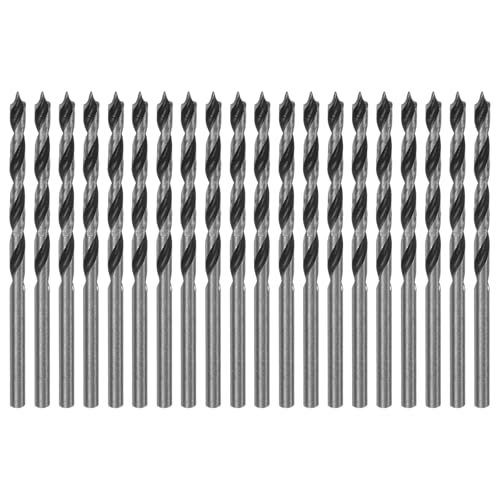 HARFINGTON 20 Stück Brad Point Drill Bits 3 mm Durchmesser gerader Rundschaft Bohrer metrische Brad Point 3,8 cm Bohrtiefe Spiralbohrer für Tischler Holzbearbeitung Kunststoff Gummi HARFINGTON 20 Stück Brad Point Drill Bits 3 mm Durchmesser gerader Rundschaft Bohrer metrische Brad Point 3,8 cm Bohrtiefe Spiralbohrer für Tischler Holzbearbeitung Kunststoff Gummi von HARFINGTON