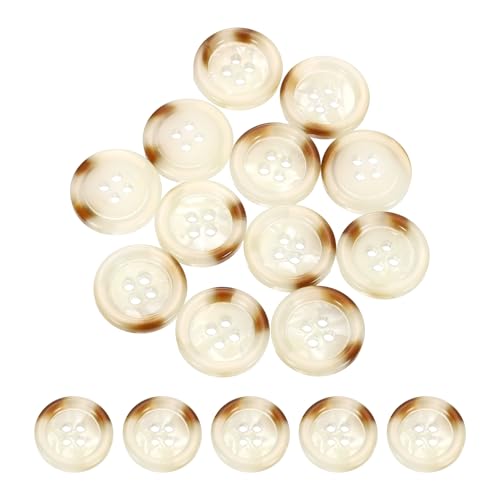 HARFINGTON 24 Stück Nähknöpfe, 18 mm, 4 Löcher, Kunstharz, rund, Nähzubehör, für Kleidung, DIY, Basteln, Dekoration, Weiß HARFINGTON 24 Stück Nähknöpfe, 18 mm, 4 Löcher, Kunstharz, rund, Nähzubehör, für Kleidung, DIY, Basteln, Dekoration, Weiß von HARFINGTON