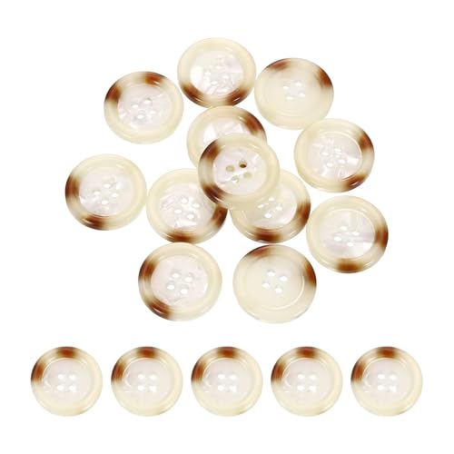 HARFINGTON 24 Stück Nähknöpfe, 23 mm, 4 Löcher, Kunstharz, rund, Nähzubehör, für Kleidung, DIY, Basteln, Dekoration, Weiß HARFINGTON 24 Stück Nähknöpfe, 23 mm, 4 Löcher, Kunstharz, rund, Nähzubehör, für Kleidung, DIY, Basteln, Dekoration, Weiß von HARFINGTON