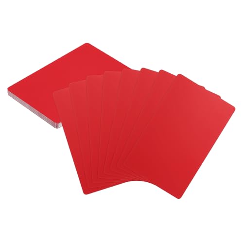 HARFINGTON 25 Stück Metall-Visitenkarten, Rohlinge, 8,6 x 5,3 x 0,000 cm, Aluminium, Lasergravur, blanko, Name, benutzerdefinierte Karte, CNC-Gravur, Blätter für Haus, Büro, DIY, Geschenkteller von HARFINGTON