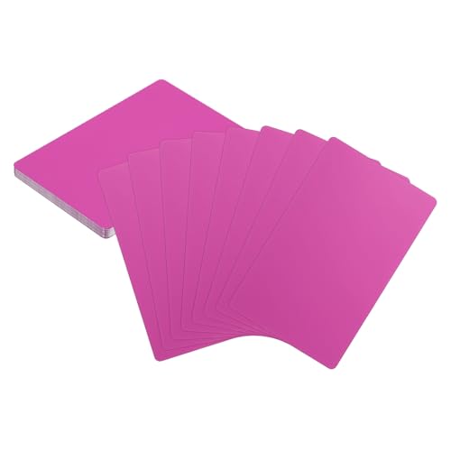 HARFINGTON 25 Stück Metall-Visitenkarten, Rohlinge, 8,6 x 5,3 x 0,000 cm, Aluminium, Lasergravur, blanko, Name, benutzerdefinierte Karte, CNC-Gravur, Blätter für Haus, Büro, DIY, Geschenkteller von HARFINGTON