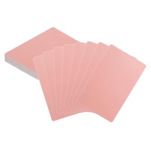 HARFINGTON 25 Stück Metall-Visitenkarten, Rohlinge, 8,6 x 5,3 x 0,1 cm, Aluminium-Lasergravur, blanko, Name, benutzerdefinierte Karte, CNC-Gravurbögen für Haus, Büro, DIY, Geschenkteller, Einladungen von HARFINGTON