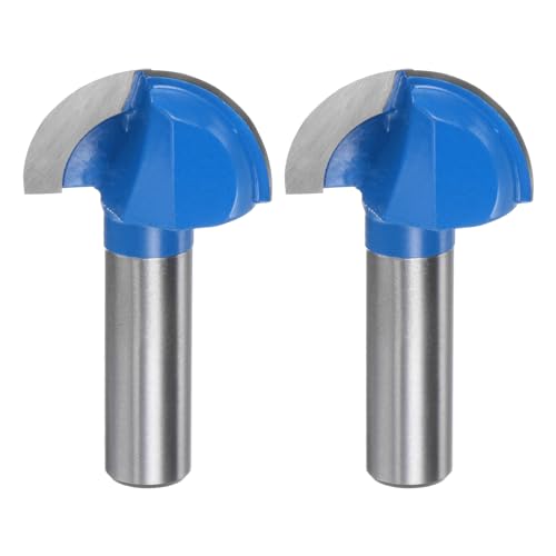 HARFINGTON 2pcs Router Bit Core Box 1/2 Shank 1-3/8 Inch Cutting Dia.Round Nose Router Bit 2 Flutes Carbide Cove Box Cutter for Carpentry Woodworking Milling Cutter Tool HARFINGTON 2pcs Router Bit Core Box 1/2 Shank 1-3/8 Inch Cutting Dia.Round Nose Router Bit 2 Flutes Carbide Cove Box Cutter for Carpentry Woodworking Milling Cutter Tool von HARFINGTON