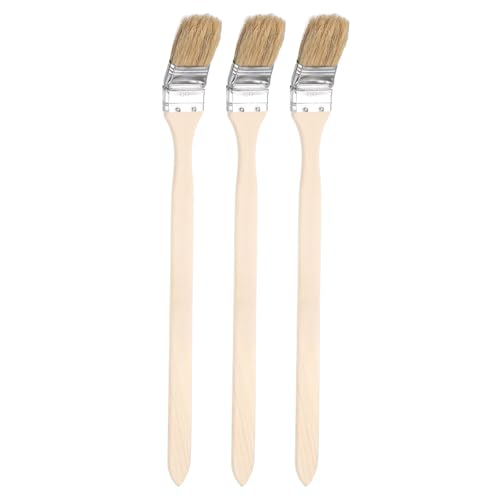 HARFINGTON 3 gebogene Heizkörper-Pinsel, 3,8 cm Breite, gebogene Wandfarbe, weiche Borsten, Pinsel mit langem Holzgriff, für Heimwerker, Farbe, flache Kunst, Möbel, Schrank, Zäune, Deck HARFINGTON 3 gebogene Heizkörper-Pinsel, 3,8 cm Breite, gebogene Wandfarbe, weiche Borsten, Pinsel mit langem Holzgriff, für Heimwerker, Farbe, flache Kunst, Möbel, Schrank, Zäune, Deck von HARFINGTON