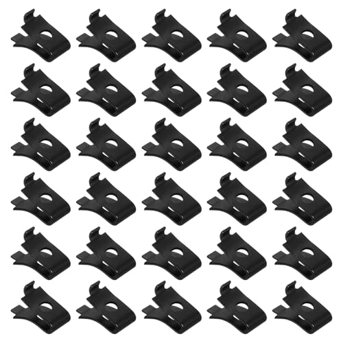 HARFINGTON 32 Stück Schrankregal-Clips, Metall, verstellbare Regalhalterung, Klemme, Regalstützstifte, Regalclip, Unterstützung, Hardware, Ersatzteile für Metallregale, schwarz HARFINGTON 32 Stück Schrankregal-Clips, Metall, verstellbare Regalhalterung, Klemme, Regalstützstifte, Regalclip, Unterstützung, Hardware, Ersatzteile für Metallregale, schwarz von HARFINGTON