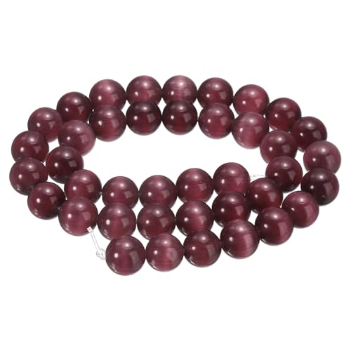 HARFINGTON 38 dunkelviolette Katzenaugen-Steinperlen, 10 mm, rund, glatt, Edelstein-Kristall, lose Perlen für Schmuckherstellung, Armbänder, Halsketten, Ohrringe, DIY HARFINGTON 38 dunkelviolette Katzenaugen-Steinperlen, 10 mm, rund, glatt, Edelstein-Kristall, lose Perlen für Schmuckherstellung, Armbänder, Halsketten, Ohrringe, DIY von HARFINGTON
