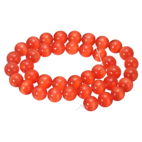 HARFINGTON 38 rote Katzenaugen-Steinperlen, 10 mm, rund, glatt, Edelstein-Kristall, lose Perlen für Schmuckherstellung, Armbänder, Halsketten, Ohrringe, DIY HARFINGTON 38 rote Katzenaugen-Steinperlen, 10 mm, rund, glatt, Edelstein-Kristall, lose Perlen für Schmuckherstellung, Armbänder, Halsketten, Ohrringe, DIY von HARFINGTON