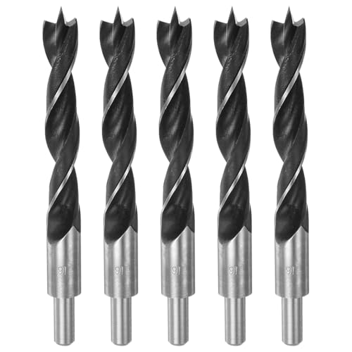 HARFINGTON 5 x Spiralbohrer mit geradem Rundschaft, 16 mm Durchmesser, metrischer Spiralbohrer, 3,2 cm Bohrtiefe, Spiralbohrer für Tischler, Holzbearbeitung, Kunststoff, Gummi, 5 Stück HARFINGTON 5 x Spiralbohrer mit geradem Rundschaft, 16 mm Durchmesser, metrischer Spiralbohrer, 3,2 cm Bohrtiefe, Spiralbohrer für Tischler, Holzbearbeitung, Kunststoff, Gummi, 5 Stück von HARFINGTON