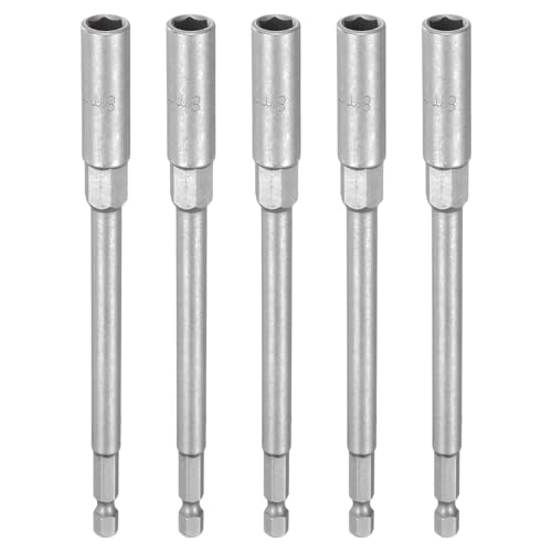 HARFINGTON 5 x Steckschlüssel-Bohrer, 8 mm, metrischer Schlag-Stecknuss, 1/4-Zoll-Sechskantschaft, 150 mm, extra lange 6-Punkt-Stecknüsse, Schnellwechsel, CR-V-Stahl, Bolzen-Setter für HARFINGTON 5 x Steckschlüssel-Bohrer, 8 mm, metrischer Schlag-Stecknuss, 1/4-Zoll-Sechskantschaft, 150 mm, extra lange 6-Punkt-Stecknüsse, Schnellwechsel, CR-V-Stahl, Bolzen-Setter für von HARFINGTON