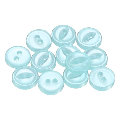HARFINGTON 50 Stück 14L hellblaue runde Nähknöpfe 9 mm 11/32 Zoll Harz 2-Loch-Fischaugen-Bastelknöpfe DIY Ersatzknöpfe für Bastelarbeiten, Hosen, Kleid, Rock, Kleidung, Verschlussknöpfe HARFINGTON 50 Stück 14L hellblaue runde Nähknöpfe 9 mm 11/32 Zoll Harz 2-Loch-Fischaugen-Bastelknöpfe DIY Ersatzknöpfe für Bastelarbeiten, Hosen, Kleid, Rock, Kleidung, Verschlussknöpfe von HARFINGTON
