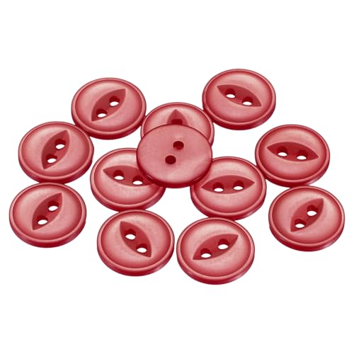 HARFINGTON 50 Stück 32L dunkelrote runde Nähknöpfe 20 mm 4/5 Zoll Harz 2-Loch Fischaugen-Bastelknöpfe DIY Ersatzknöpfe für Bastelarbeiten, Hosen, Kleid, Rock, Kleidung, Verschlussknöpfe HARFINGTON 50 Stück 32L dunkelrote runde Nähknöpfe 20 mm 4/5 Zoll Harz 2-Loch Fischaugen-Bastelknöpfe DIY Ersatzknöpfe für Bastelarbeiten, Hosen, Kleid, Rock, Kleidung, Verschlussknöpfe von HARFINGTON