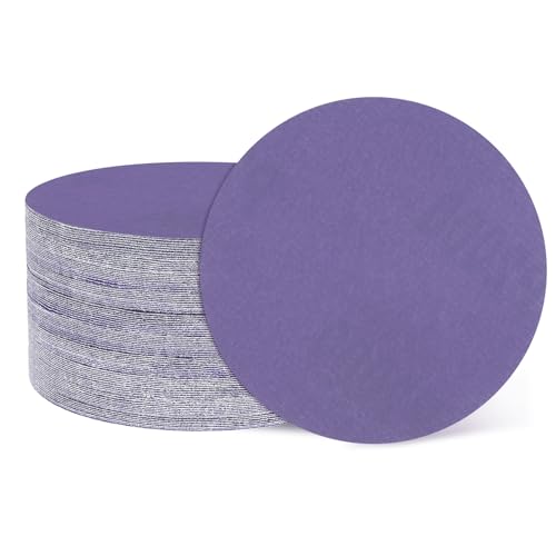 HARFINGTON 50 Stück 7,6 cm Schleifscheiben, Körnung 2000, Klett-Schleifpapier, Exzenterschleifer-Pads für Holzbearbeitung, Automobil, Metallpolitur, Lila, 50 Stück von HARFINGTON