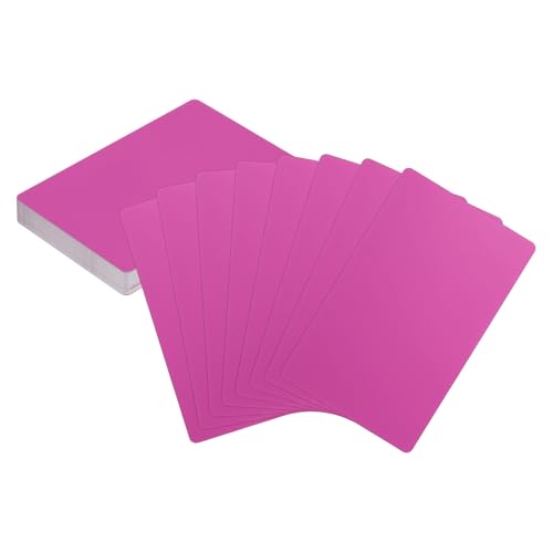 HARFINGTON 50 Stück Metall-Visitenkarten, Rohlinge, 8,6 x 5,3 x 0,000 cm, Aluminium, Lasergravur, blanko, Name, benutzerdefinierte Karte, CNC-Gravur, Blätter für Haus, Büro, DIY, Geschenkteller von HARFINGTON