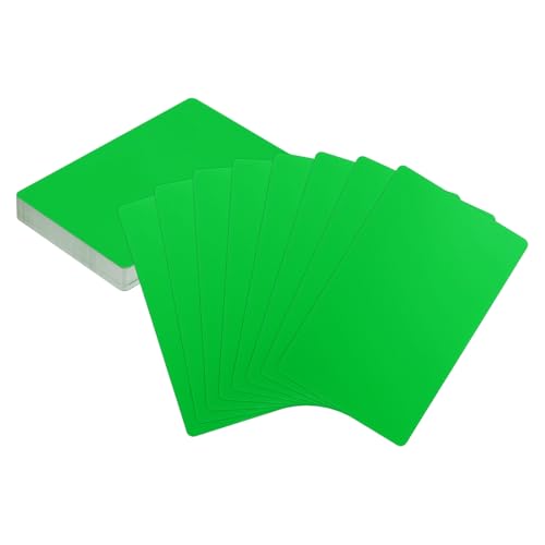 HARFINGTON 50 Stück Metall-Visitenkarten, Rohlinge, 8,6 x 5,3 x 0,000 cm, Aluminium, Lasergravur, blanko, Name, benutzerdefinierte Karte, CNC-Gravur, Blätter für Haus, Büro, DIY, Geschenkteller von HARFINGTON