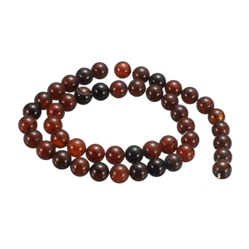 HARFINGTON 50 Stück Natursteinperlen, 8 mm, roter Kunst-Edelstein, rund, lose Perlen, echte glatte Kugeln, Perlen für Schmuckherstellung, Armbänder, Halsketten, Ohrringe, DIY HARFINGTON 50 Stück Natursteinperlen, 8 mm, roter Kunst-Edelstein, rund, lose Perlen, echte glatte Kugeln, Perlen für Schmuckherstellung, Armbänder, Halsketten, Ohrringe, DIY von HARFINGTON