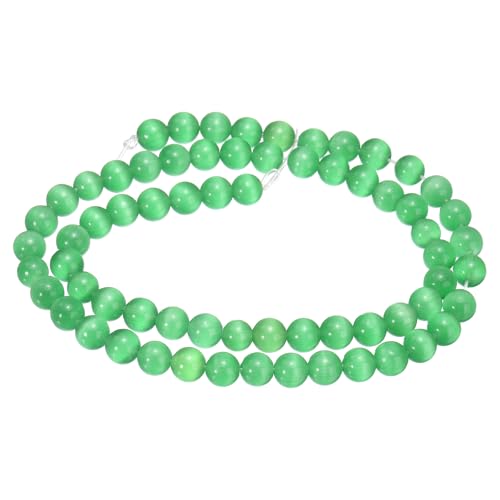 HARFINGTON 65 dunkelgrüne Katzenaugen-Steinperlen, 6 mm, rund, glatt, Edelstein-Kristall, lose Perlen für Schmuckherstellung, Armbänder, Halsketten, Ohrringe, DIY HARFINGTON 65 dunkelgrüne Katzenaugen-Steinperlen, 6 mm, rund, glatt, Edelstein-Kristall, lose Perlen für Schmuckherstellung, Armbänder, Halsketten, Ohrringe, DIY von HARFINGTON