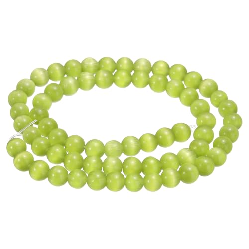 HARFINGTON 65 dunkelmarinegrüne Katzenaugen-Steinperlen, 6 mm, rund, glatt, Edelstein-Kristall, lose Perlen für Schmuckherstellung, Armbänder, Halsketten, Ohrringe, DIY HARFINGTON 65 dunkelmarinegrüne Katzenaugen-Steinperlen, 6 mm, rund, glatt, Edelstein-Kristall, lose Perlen für Schmuckherstellung, Armbänder, Halsketten, Ohrringe, DIY von HARFINGTON