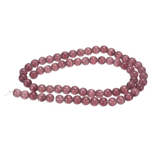 HARFINGTON 65 dunkelviolette Katzenaugen-Steinperlen, 6 mm, rund, glatt, Edelstein-Kristall, lose Perlen für Schmuckherstellung, Armbänder, Halsketten, Ohrringe, DIY HARFINGTON 65 dunkelviolette Katzenaugen-Steinperlen, 6 mm, rund, glatt, Edelstein-Kristall, lose Perlen für Schmuckherstellung, Armbänder, Halsketten, Ohrringe, DIY von HARFINGTON