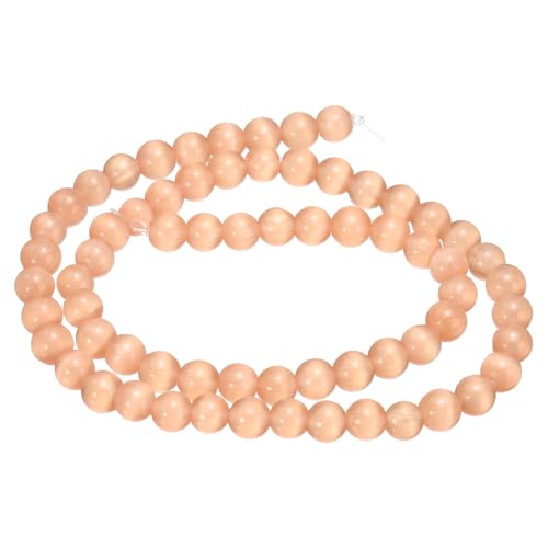 HARFINGTON 65 orangefarbene Katzenaugen-Steinperlen, 6 mm, rund, glatt, Edelstein-Kristall, lose Perlen für Schmuckherstellung, Armbänder, Halsketten, Ohrringe, DIY HARFINGTON 65 orangefarbene Katzenaugen-Steinperlen, 6 mm, rund, glatt, Edelstein-Kristall, lose Perlen für Schmuckherstellung, Armbänder, Halsketten, Ohrringe, DIY von HARFINGTON