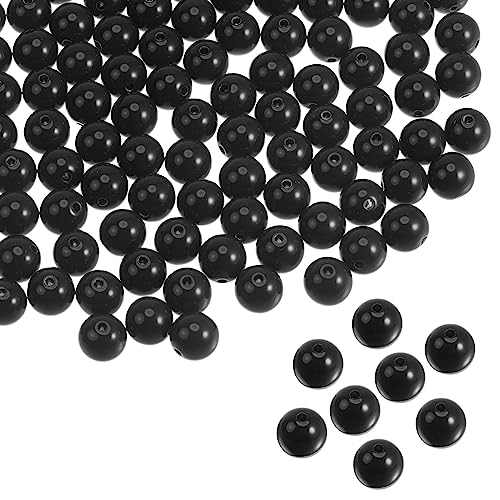 HARFINGTON 900 runde Acrylperlen, 10 mm, lose Blasen, Bastelperlen, verschiedene Bonbonfarben, für DIY-Armbänder, Ohrringe, Halsketten, Schmuckherstellung, Schwarz HARFINGTON 900 runde Acrylperlen, 10 mm, lose Blasen, Bastelperlen, verschiedene Bonbonfarben, für DIY-Armbänder, Ohrringe, Halsketten, Schmuckherstellung, Schwarz von HARFINGTON