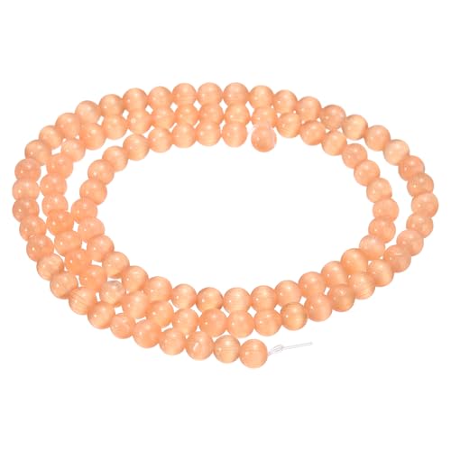 HARFINGTON 98 Stück Champagner-Katzenaugen-Steinperlen, 4 mm, rund, glatt, Edelstein-Kristall, lose Perlen für Schmuckherstellung, Armbänder, Halsketten, Ohrringe, DIY HARFINGTON 98 Stück Champagner-Katzenaugen-Steinperlen, 4 mm, rund, glatt, Edelstein-Kristall, lose Perlen für Schmuckherstellung, Armbänder, Halsketten, Ohrringe, DIY von HARFINGTON