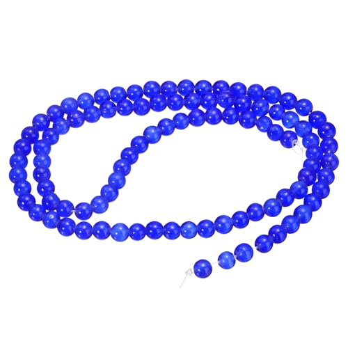 HARFINGTON 98 Stück Saphirblaue Katzenaugen-Steinperlen, 4 mm, rund, glatt, Edelstein-Kristall, lose Perlen für Schmuckherstellung, Armbänder, Halsketten, Ohrringe, DIY HARFINGTON 98 Stück Saphirblaue Katzenaugen-Steinperlen, 4 mm, rund, glatt, Edelstein-Kristall, lose Perlen für Schmuckherstellung, Armbänder, Halsketten, Ohrringe, DIY von HARFINGTON