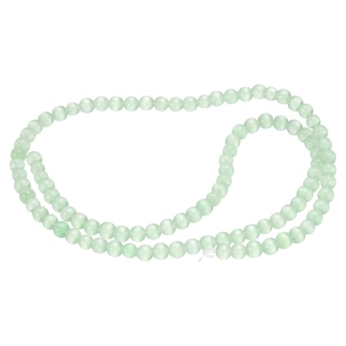 HARFINGTON 98 Stück hellgrüne Katzenaugen-Steinperlen, 4 mm, rund, glatt, Edelstein-Kristall, lose Perlen für Schmuckherstellung, Armbänder, Halsketten, Ohrringe, DIY HARFINGTON 98 Stück hellgrüne Katzenaugen-Steinperlen, 4 mm, rund, glatt, Edelstein-Kristall, lose Perlen für Schmuckherstellung, Armbänder, Halsketten, Ohrringe, DIY von HARFINGTON