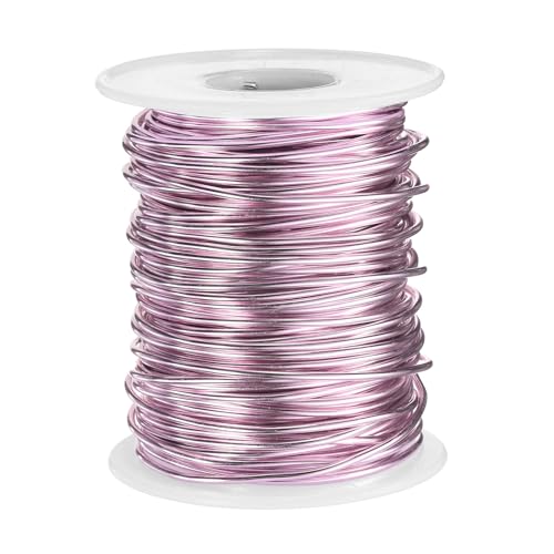HARFINGTON Aluminium-Basteldraht, 1,5 mm, flexibel, biegbar, eloxiertes Metall, Schmuck-Modellierdraht für Schmuckherstellung, Modellierung, Handwerk, DIY, Hellrosa HARFINGTON Aluminium-Basteldraht, 1,5 mm, flexibel, biegbar, eloxiertes Metall, Schmuck-Modellierdraht für Schmuckherstellung, Modellierung, Handwerk, DIY, Hellrosa von HARFINGTON