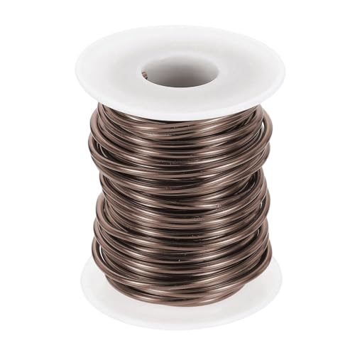 HARFINGTON Aluminium-Basteldraht, 10 Gauge, 2,5 mm, 10 m, flexibel, biegbar, eloxiertes Metall, für Schmuckherstellung, Modellierung, Handwerk, DIY, Braun HARFINGTON Aluminium-Basteldraht, 10 Gauge, 2,5 mm, 10 m, flexibel, biegbar, eloxiertes Metall, für Schmuckherstellung, Modellierung, Handwerk, DIY, Braun von HARFINGTON