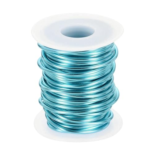 HARFINGTON Aluminium-Basteldraht, 10 Gauge, 2,5 mm, 10 m, flexibel, biegbar, eloxiertes Metall, für Schmuckherstellung, Modellierung, Handwerk, DIY, Himmelblau HARFINGTON Aluminium-Basteldraht, 10 Gauge, 2,5 mm, 10 m, flexibel, biegbar, eloxiertes Metall, für Schmuckherstellung, Modellierung, Handwerk, DIY, Himmelblau von HARFINGTON
