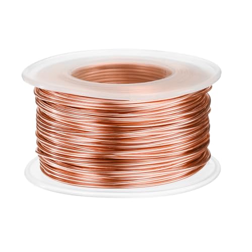 HARFINGTON Aluminium-Basteldraht, 18 Gauge, 1,0 mm, 30 m, flexibel, biegbar, eloxiertes Metall, Schmuck-Modellierdraht für Schmuckherstellung, Modellierung, Handwerk, DIY, Roségold HARFINGTON Aluminium-Basteldraht, 18 Gauge, 1,0 mm, 30 m, flexibel, biegbar, eloxiertes Metall, Schmuck-Modellierdraht für Schmuckherstellung, Modellierung, Handwerk, DIY, Roségold von HARFINGTON